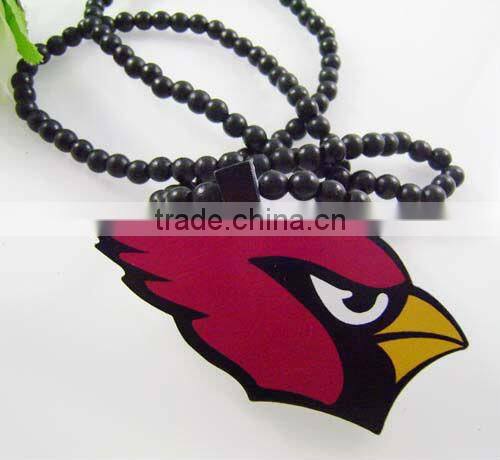 NFL Arizona Cardinals wood pendant necklace