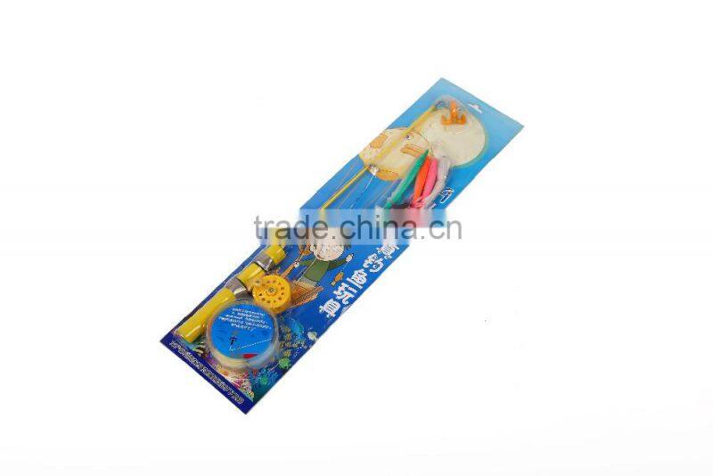 Patented Toys !!! Simulative Lures with Fiberglass Fishing Rod