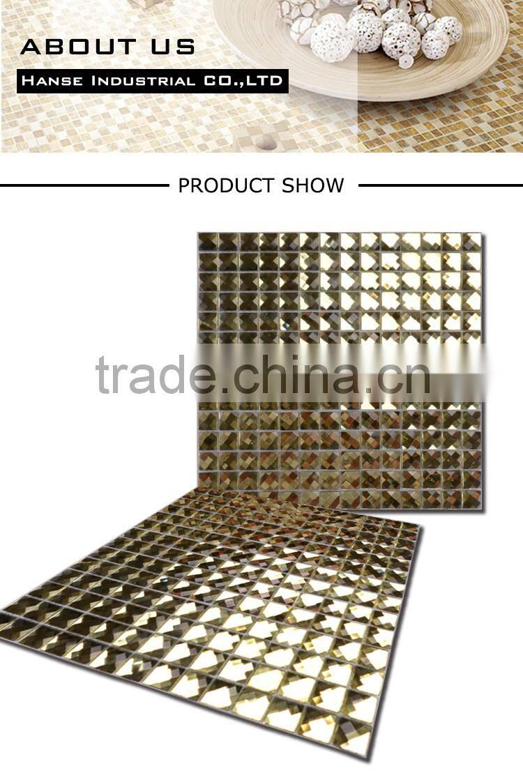 F2X-5 high quality diamond series mirror wall art glass mosaic