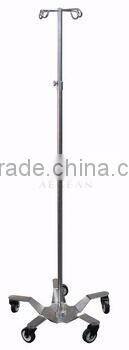 AG-IVP001 CE & ISO approved stainless steel frame hospital iv stand