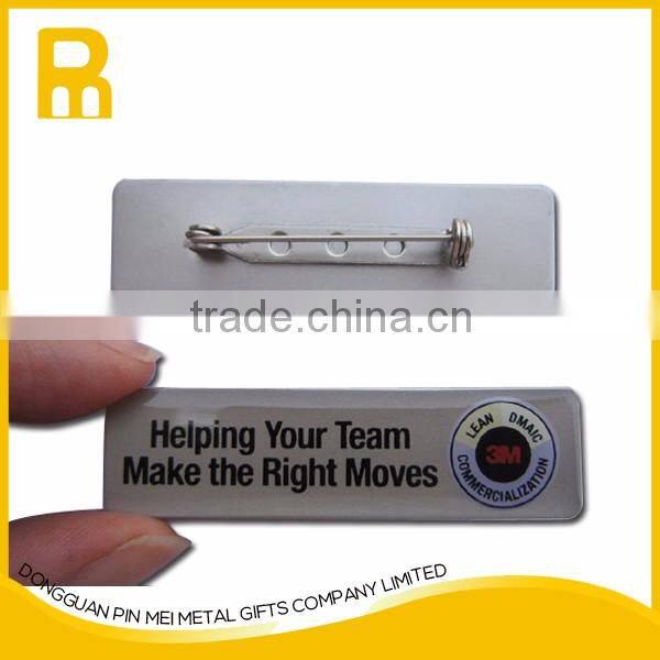 Metal adhesive sticker double coated tissue tape metal name tag sticker
