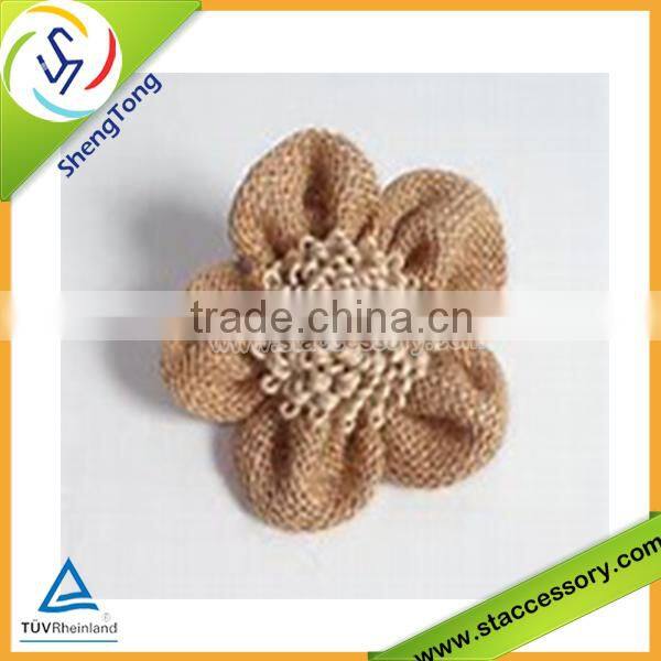 Fashion burlap flower,burlap bow and high quality ,handmade burlap