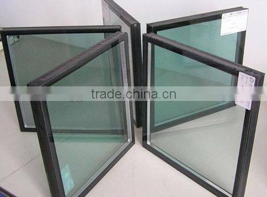6+12a+6mm blue,grey, green, bronze low-e curved insulated glass