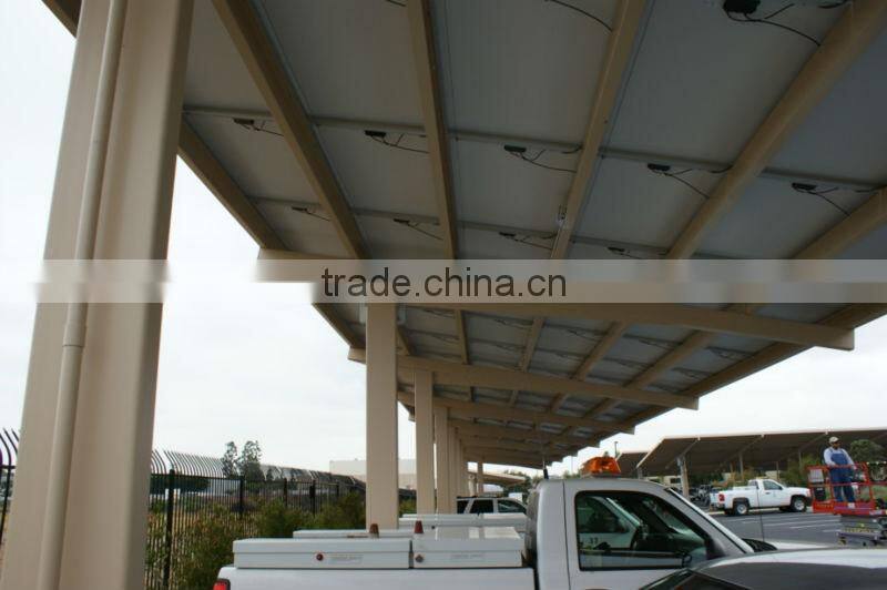 aluminum frame for pv solar module galvanized poles for carport