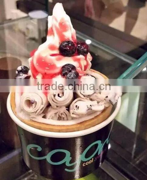 Fry ice cream roll machine