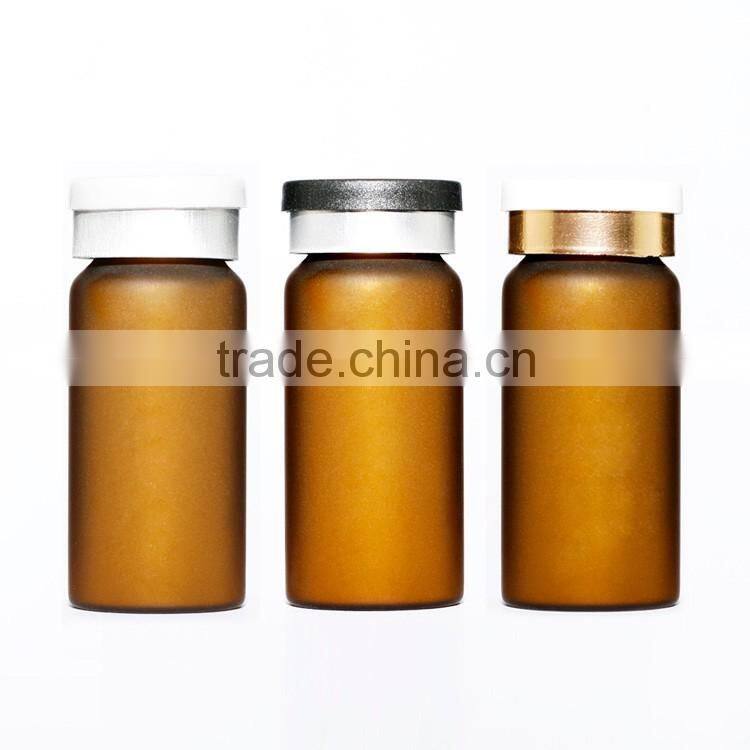 amber vial glass with top cover