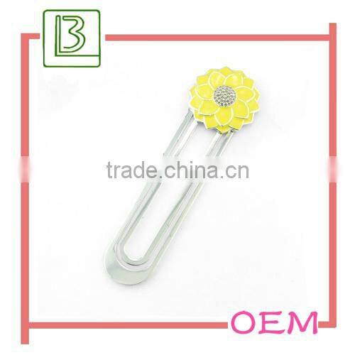 Wholesale brand Metal Bookmark with Gold Plated Color