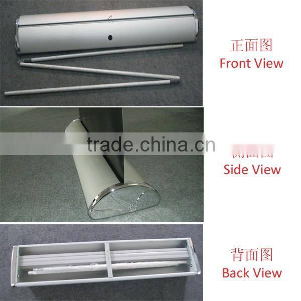 new style 2016 hot aliminium pole fibre roll up banner