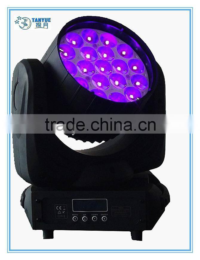 rgbw 4in1 wash 19*12w led beam moving head light