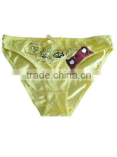 yellow colored sexy woman underwear