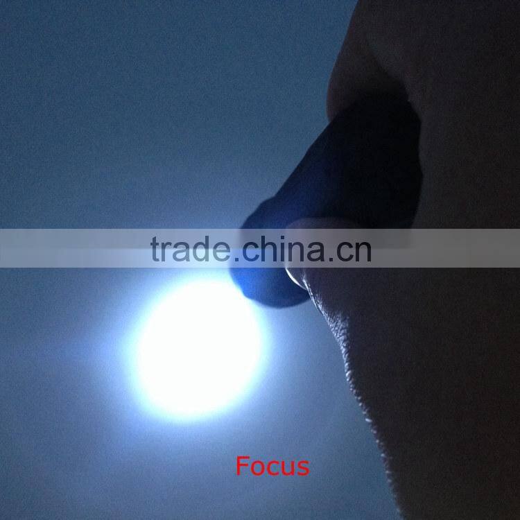 1W powerful led with AAA batteries Zoom flashlight
