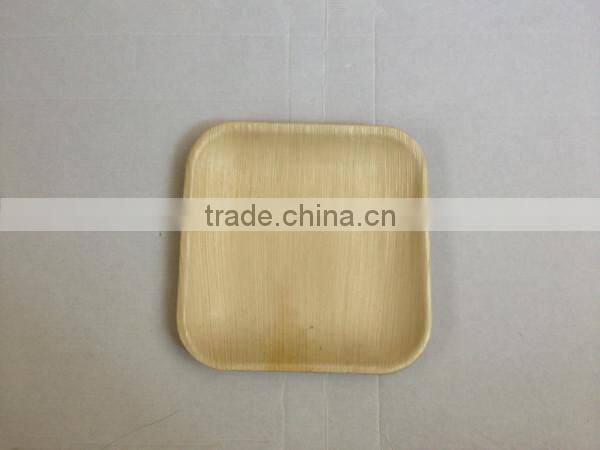 7'' palm leaf square plate