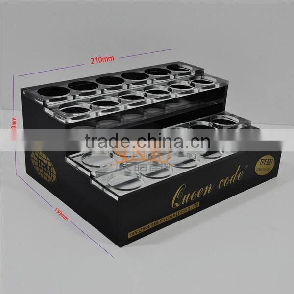 2016 Hot sale!! customized 4 tiers nail polish display rack / acrylic nail polish holder box
