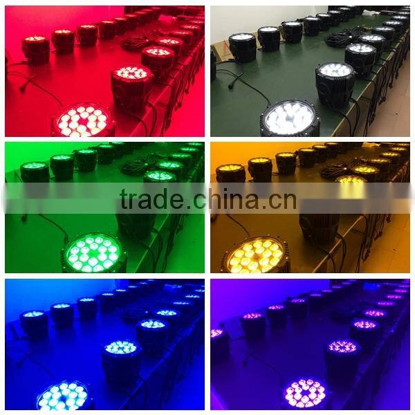 super brightness outdoor 18x15w 6 in 1 par led rgbwa uv par 64 led