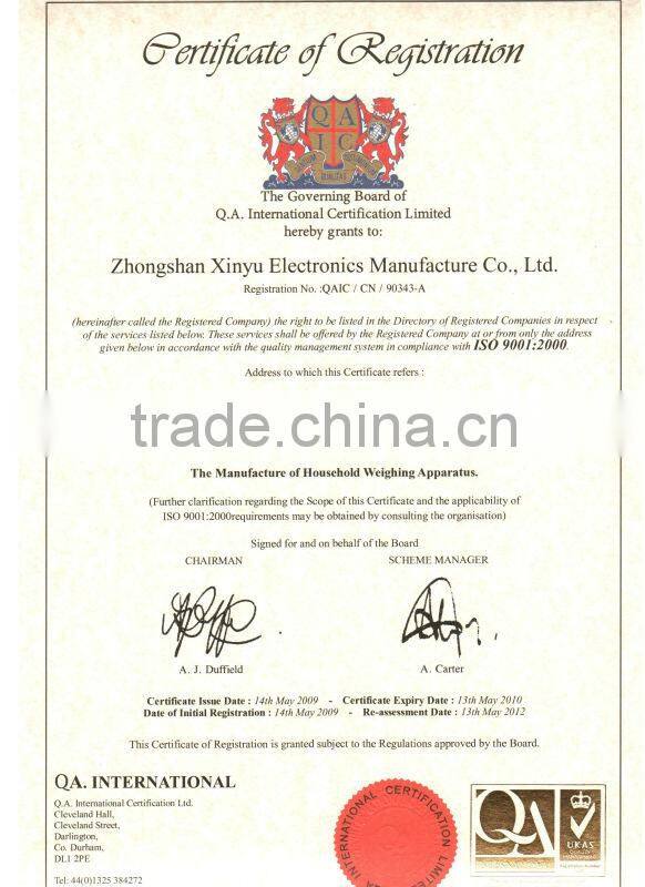 2014 Digital Body Fat analyzer weight scale (XY-6075)