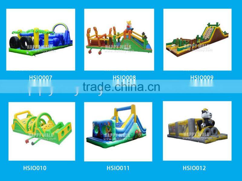 Best selling inflatable joust! 0.55mm PVC cheap inflatable obstacle course, adult inflatbale obstacle playground for sale