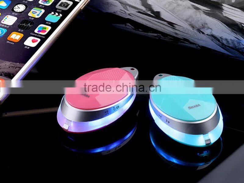 portable mini fashion bluetooth speaker with anti-lost alarm Self Timer function