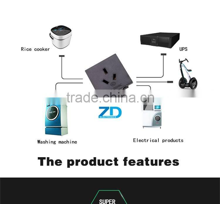 Square Internetional standard output socket