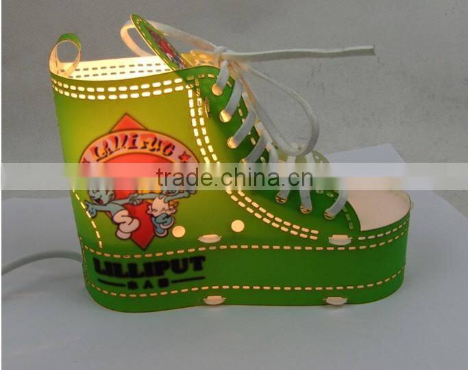 Led commerical ele. wireless shoes shape household light led decorative indoor lamp light