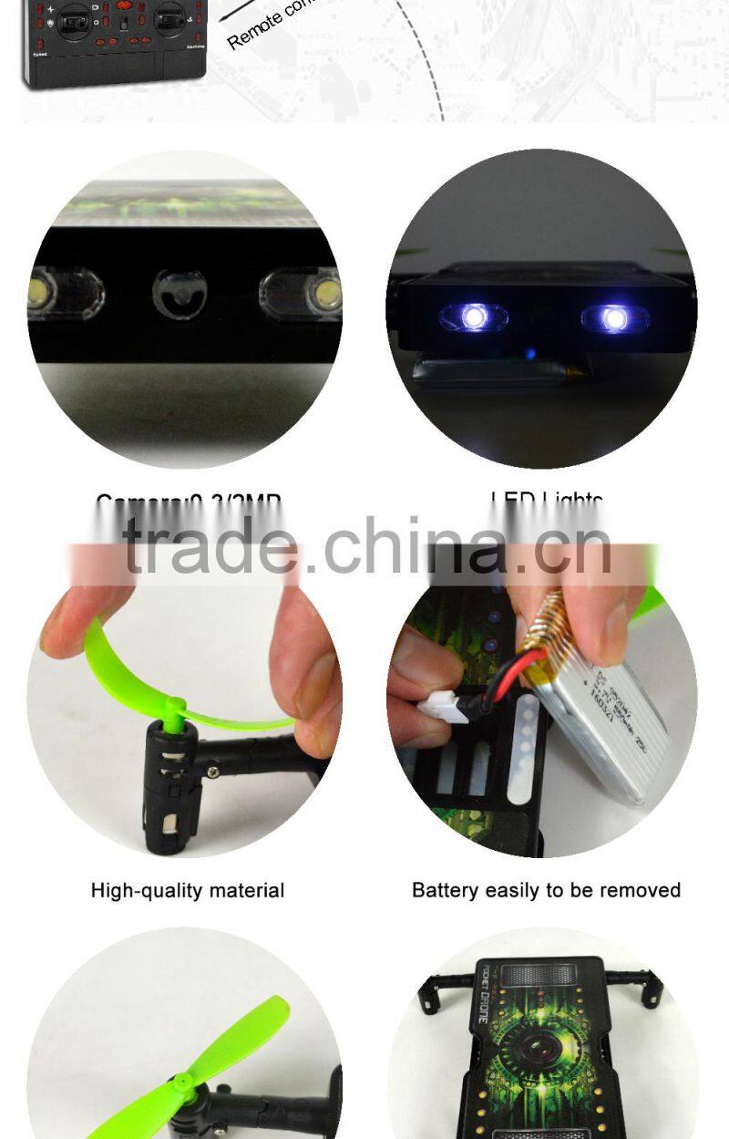 2016 new product 2.4G 4 channel small quadcopter drone parts with lights