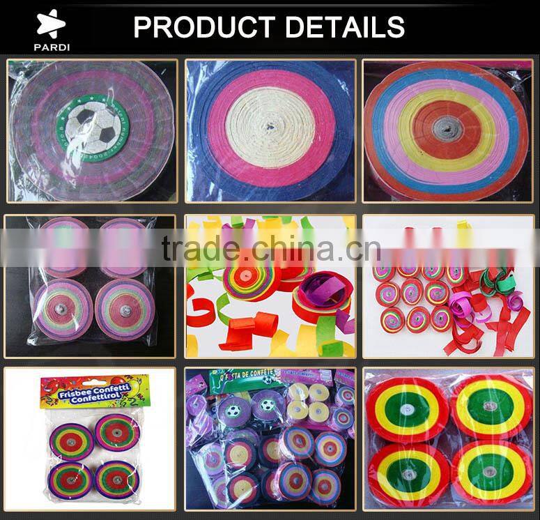 Party frisbee confetti/tissue paper frisbee confetti