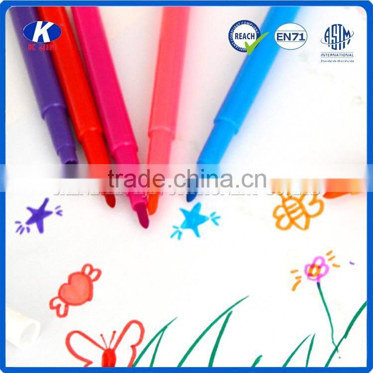 wholesale good quality OEM water color penwith white cap painting for school kids