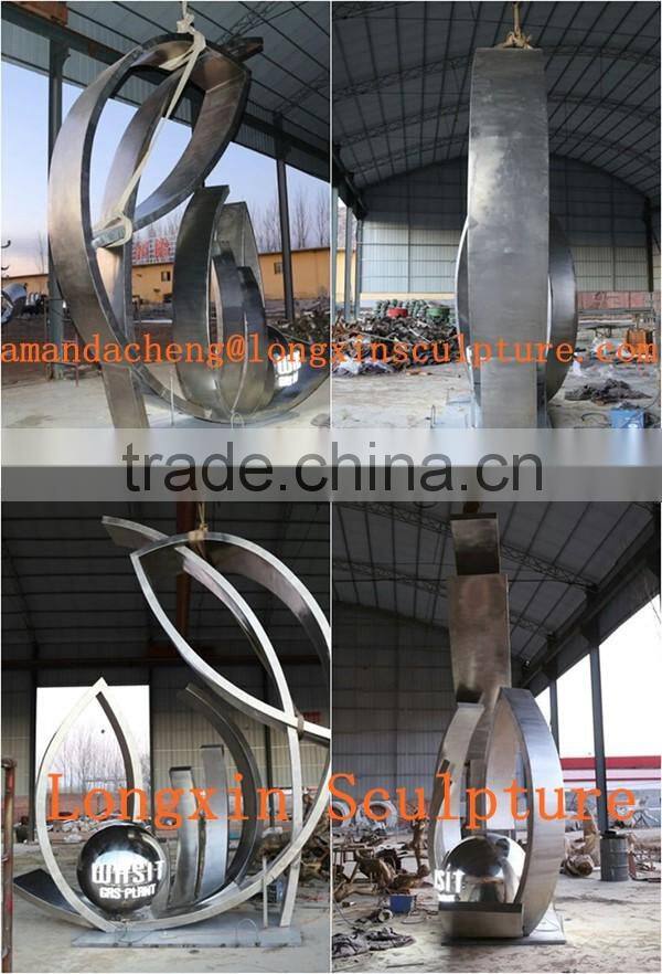 Outdoor Modern 304 Stainless Steel Sculpture for Garden Decoration