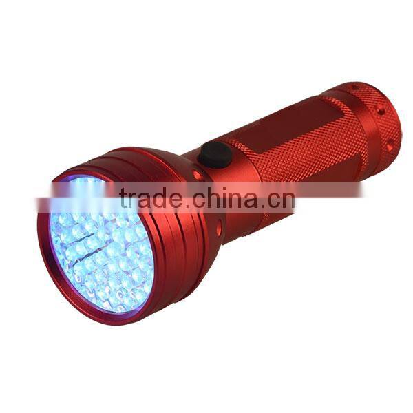 51 LED UV Light Bulb Flashlight 395nm Wavelength For Pet Urine Money Detector 51 395 UV with 3AAA Battery OEM ODM