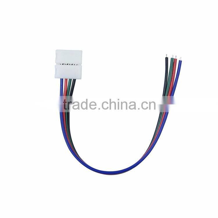 10mm 4pin PCB board connect wire for 5050 RGB color strip LED connector wire