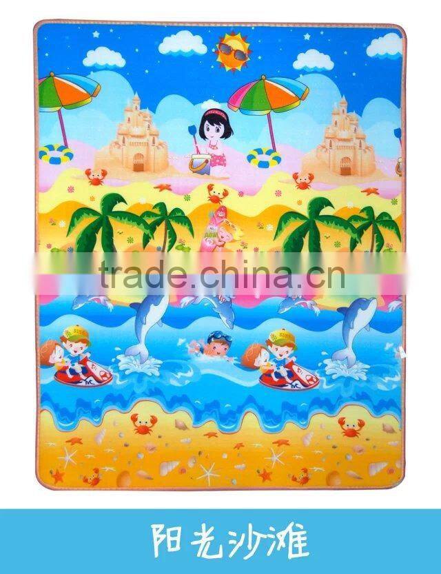Foamed plastic beach mat recyclable non-slip large plastic floor mat outdoor