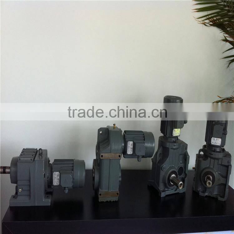 Good quality helical inline gearbox with electric motor