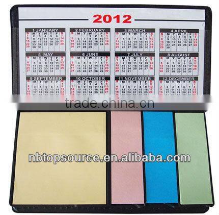 Magnetic Recycled Sticky Memo Pad with Pen