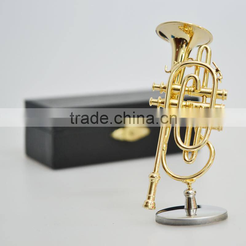Gold and copper material maked gild mini trumpet