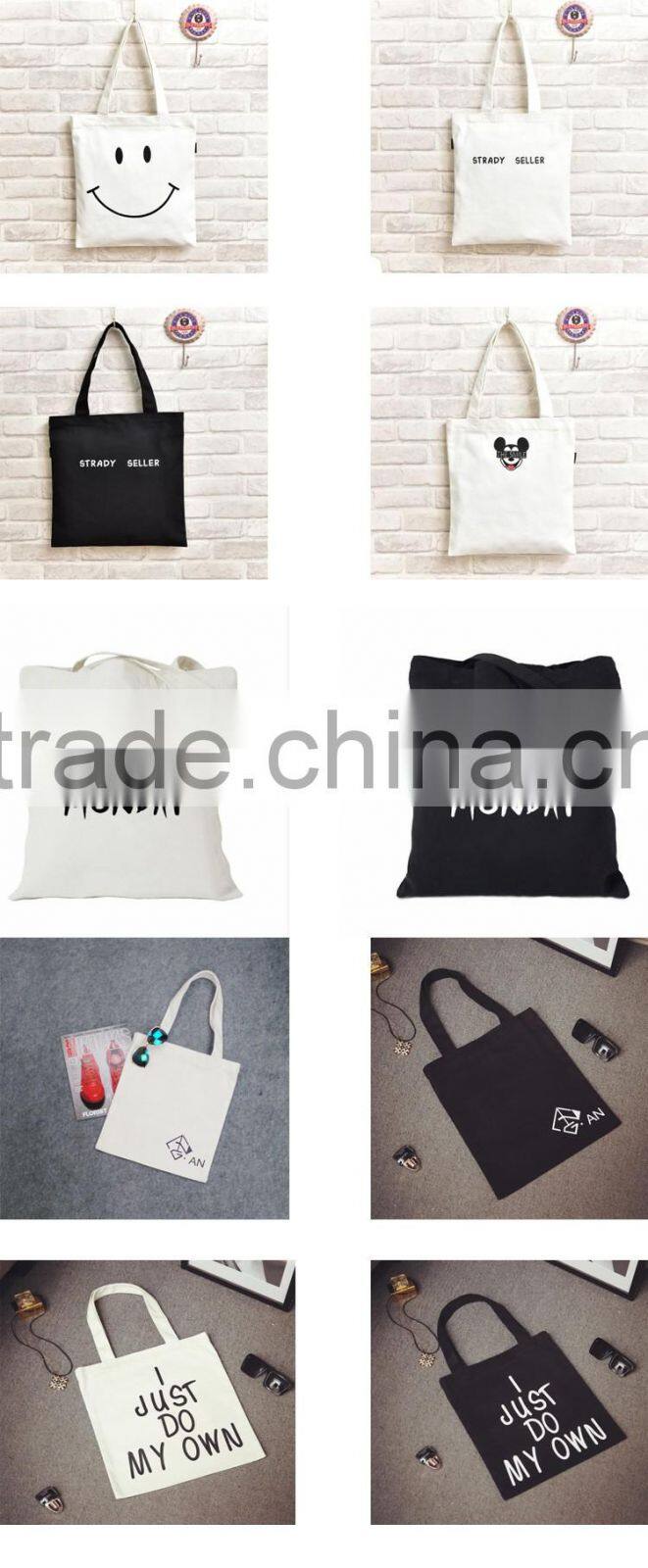 100% eco-friendly canvas carry bags in single-shoulder bags