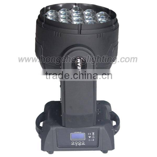 professional light equipment osram rgbw 19x15w led movers zoom head light