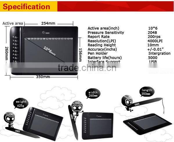 Ugee M1000L 2048 level computer drawing pad