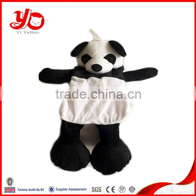 custom soft panda hand puppet , plush toys panda hand puppet