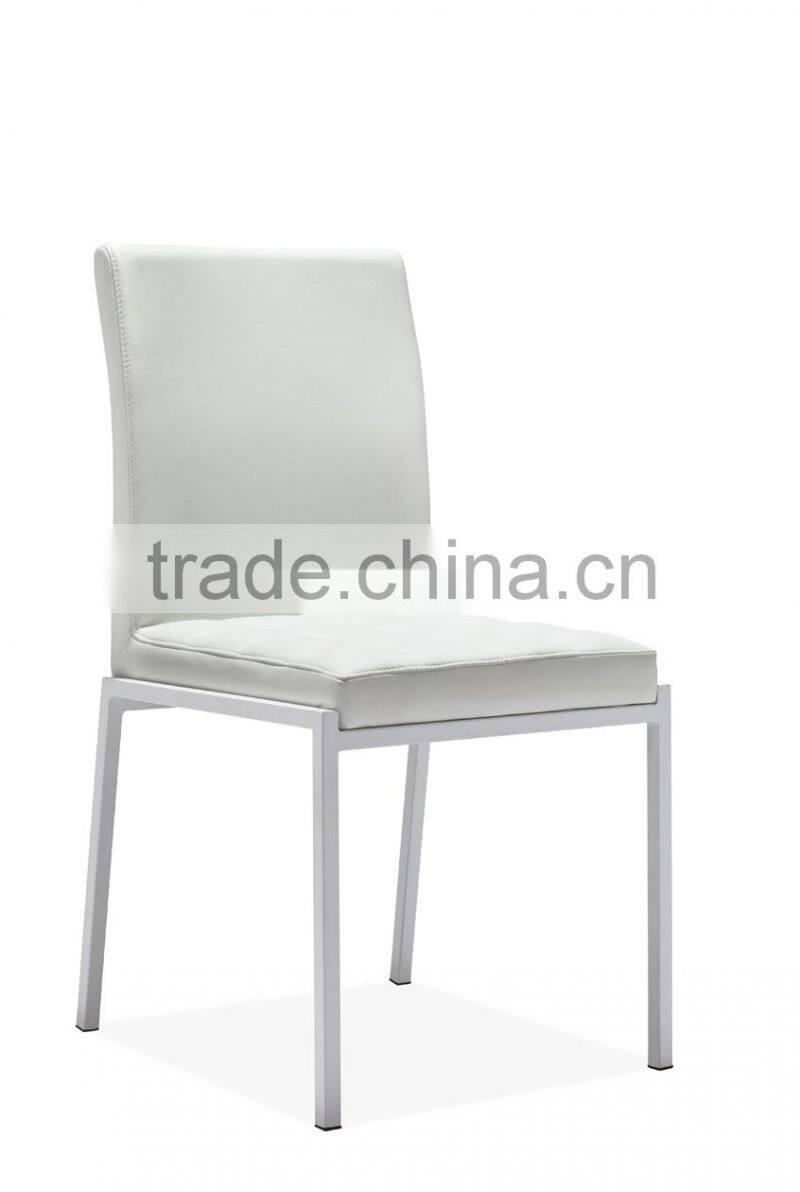 Z656 Industrial Style Dining Chair Leather Brown Leather Chair Metal Dining Chairs