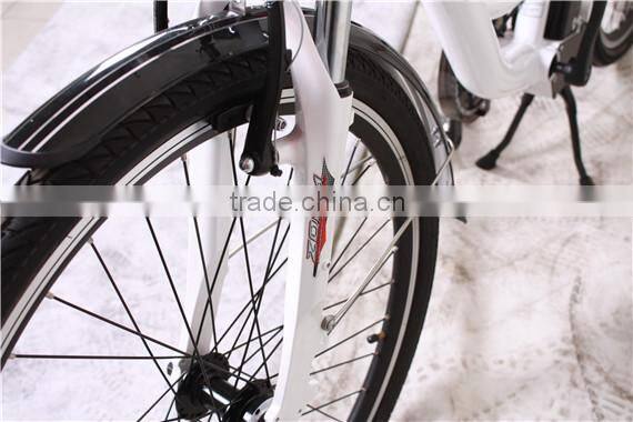 lady 36V 10AH Li-ion Battery Electric euro Bike with Pedal TDF12Z