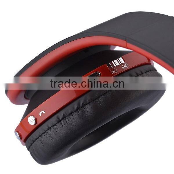 2015 China wholesale wireless stereo bluetooth headset with memory card