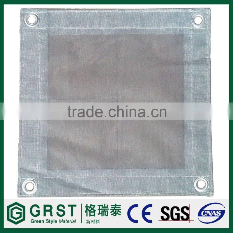 Green 130g/sqm Fire Retardent PVC Mesh Sheet Used in Construction