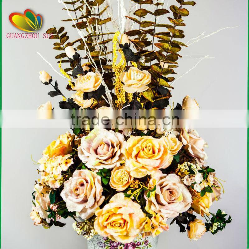 Wedding decoration artificial flower silk artificial floral high simulationartificial flower arrangement