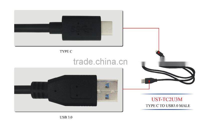 High Speed 3 M USB 3.1 Type C to USB3.0 male For Nokia N1 Tablet &Mobile Phone macbook cable