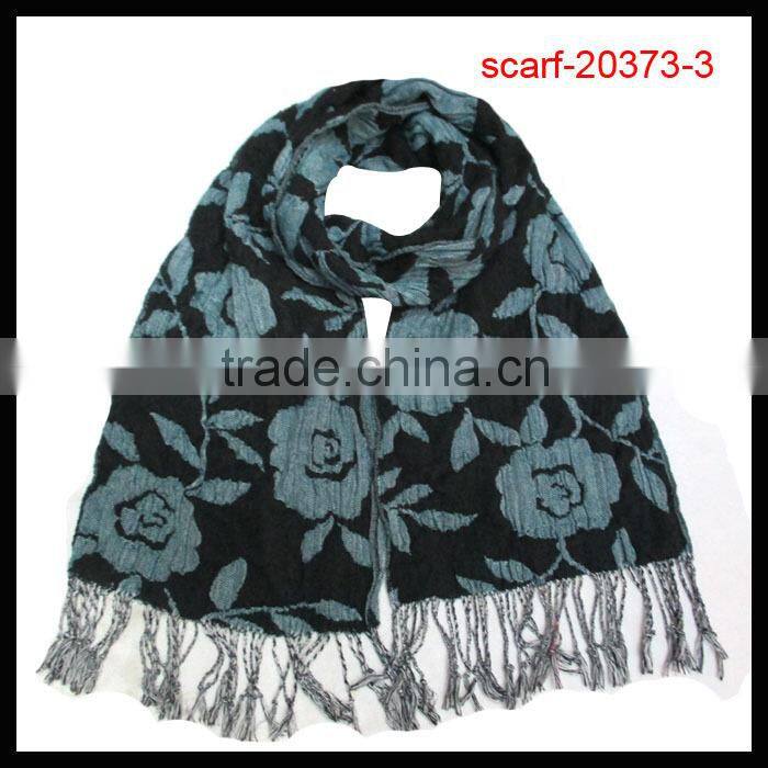 pashmina jacquard polyester fashion scarf/shawl