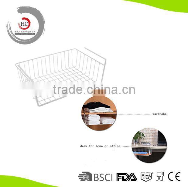 Ingenious under shelf basket storage basket wardrobe basket HC-WB4