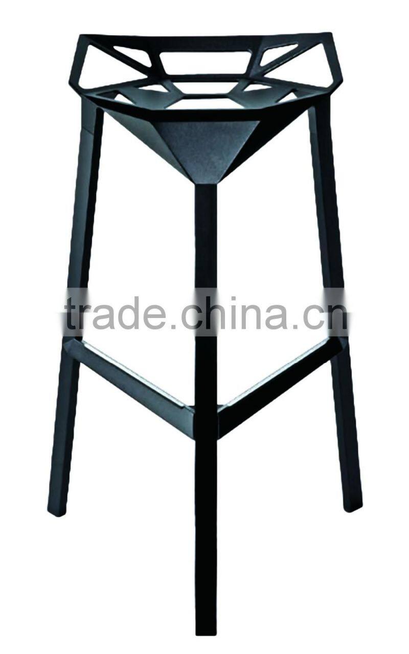 Bistro Furniture Aluminium with Powder Coated Transformer Shape Bar Stool chair