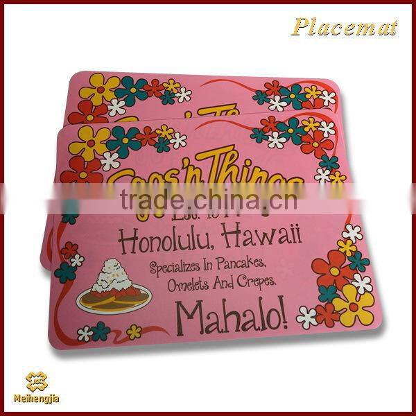 Top grade latest PP placemat with flowers