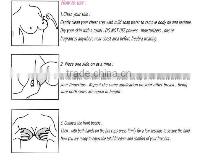 Push up silicone bra sexy adhesive backless invisible silicone bra