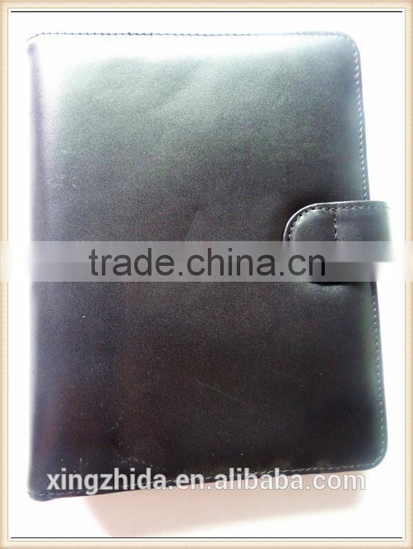 leather book cover with zipper