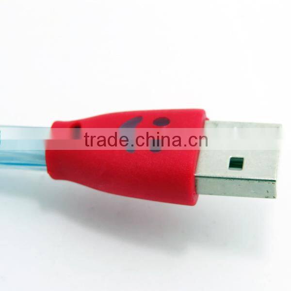 Fashion LED new design USB cable charger for android 3 in 1 multifunction